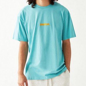 Tilly's Men's Spiritual Embroidered T-Shirt Blue/aqua |PacCare Size Large